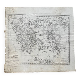 Old map of Greece (1788)