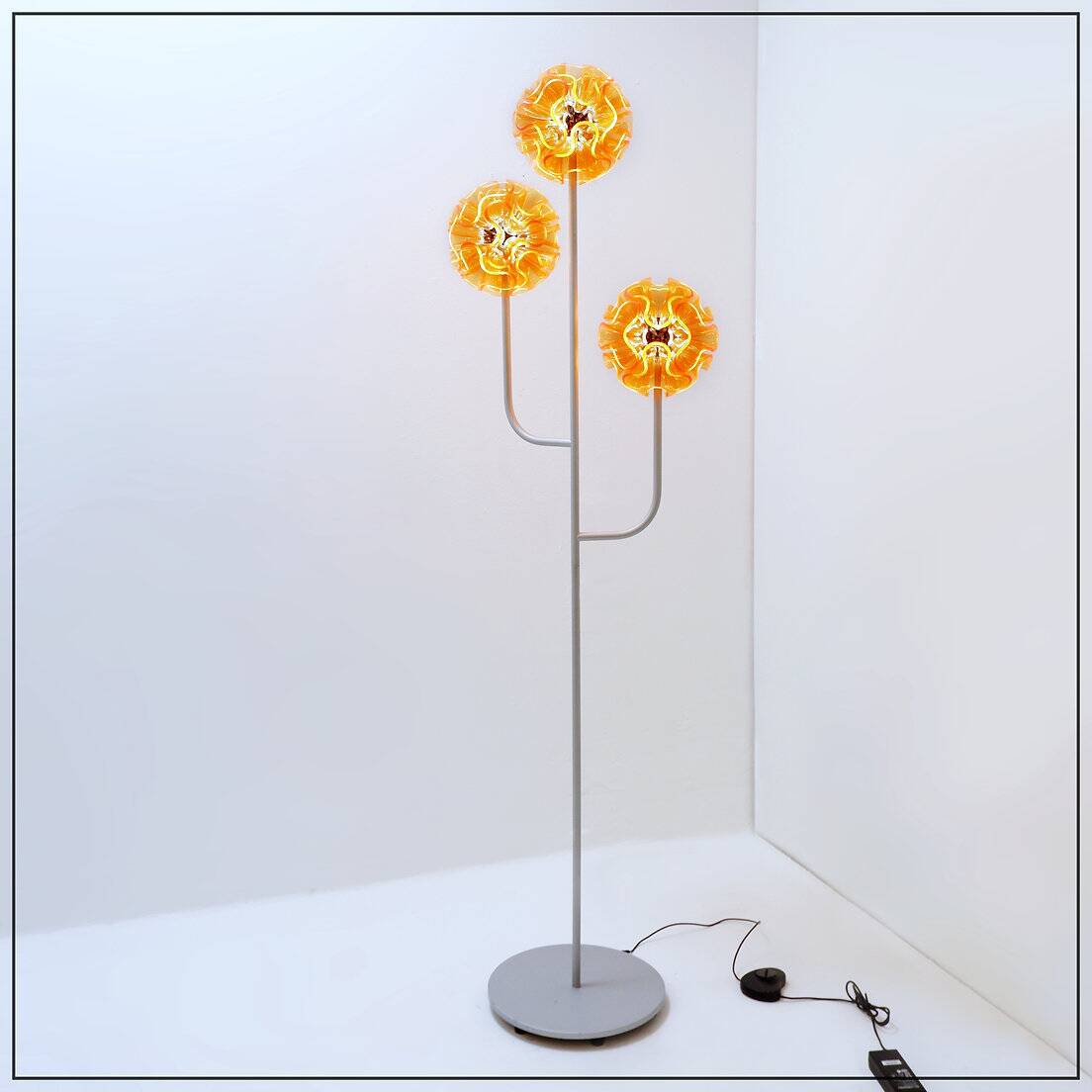 Orange "Coral Ball" floor lamp - QisDesign