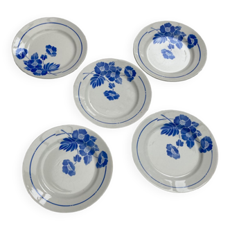 5 assiettes plates Orchies Moulin des loups