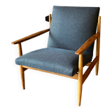 Ton brand armchair with Houlès fabric