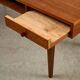 1950s Danish Teak Coffee Table with Drawers and Pull-Out Tray