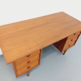 Vintage Scandinavian style executive desk in teak from the 60s