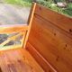 Pitchpin church pew, 4 seater numbered