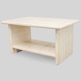 Vintage Italian travertine bedside table