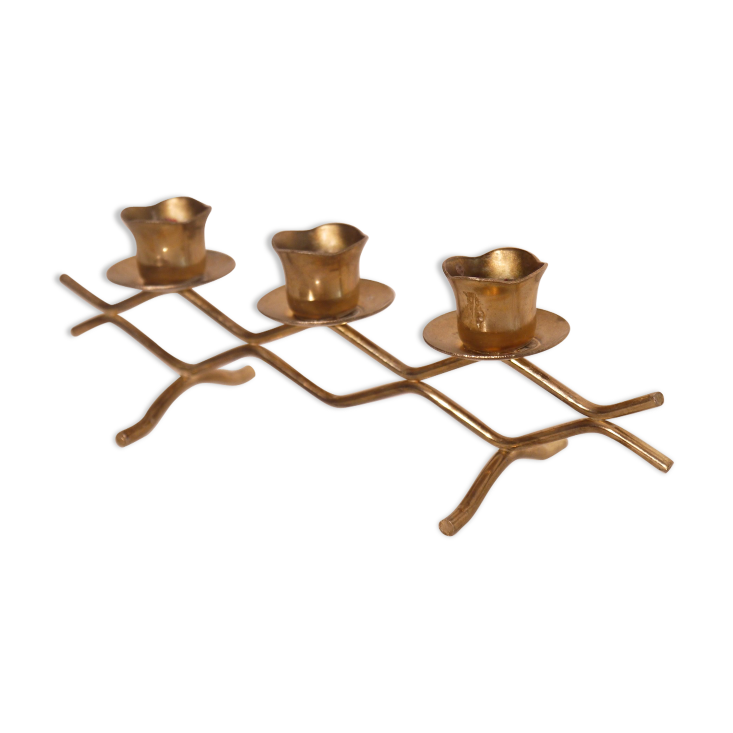 Scandinavian candlestick brass