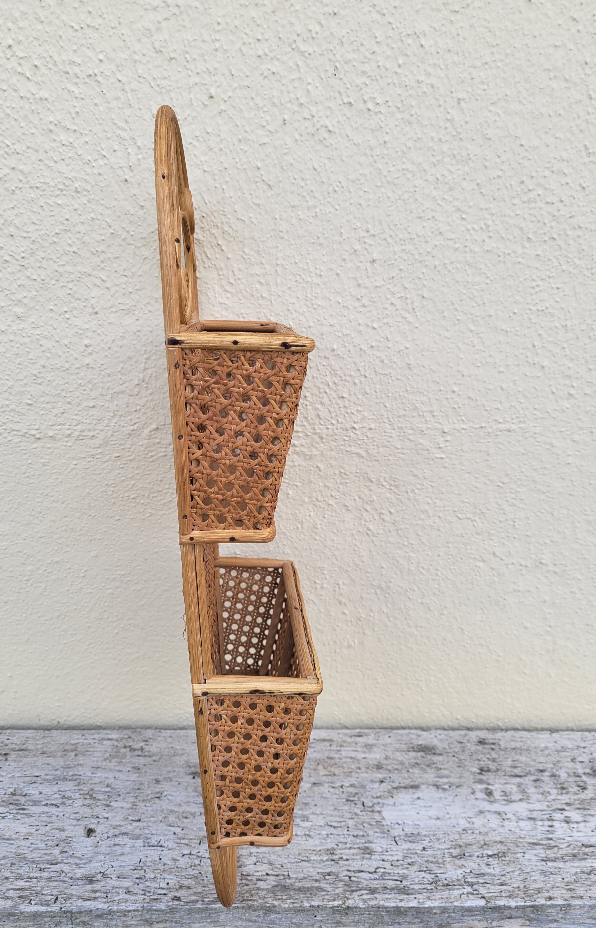 Rattan mail rack and canning