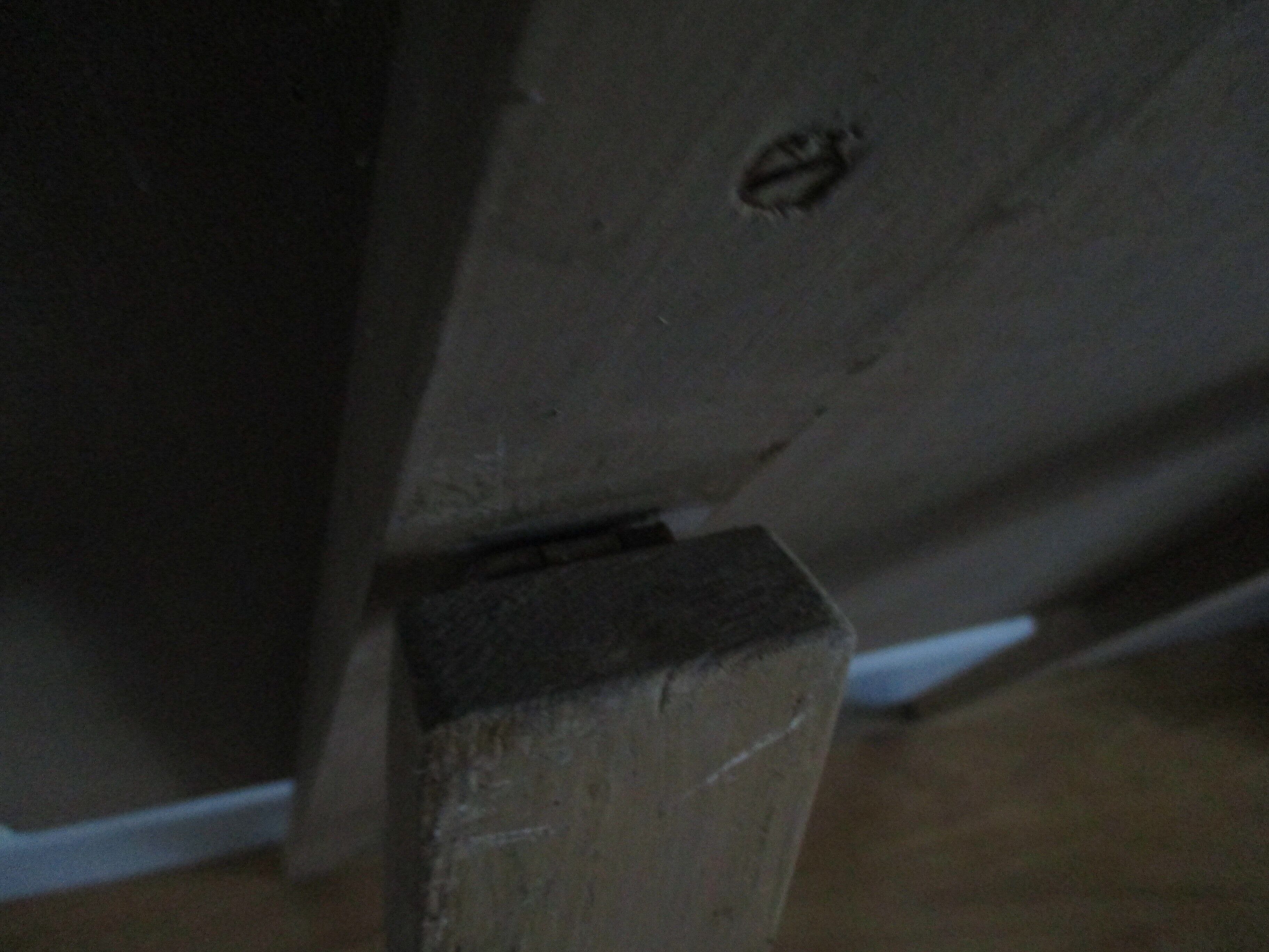 Old wooden school board, folding.