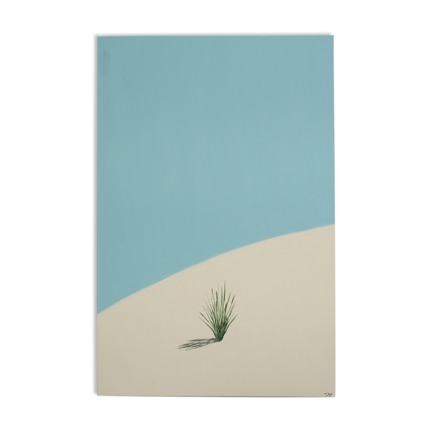 Contemporary painting on landscape canvas 75 x 115 cm