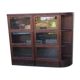 Large modular vintage display cabinet pierre cruiege for martin du