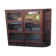 Large modular vintage display cabinet pierre cruiege for martin du