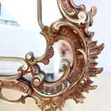 Miroir baroque en bronze xixème h= 104 cm