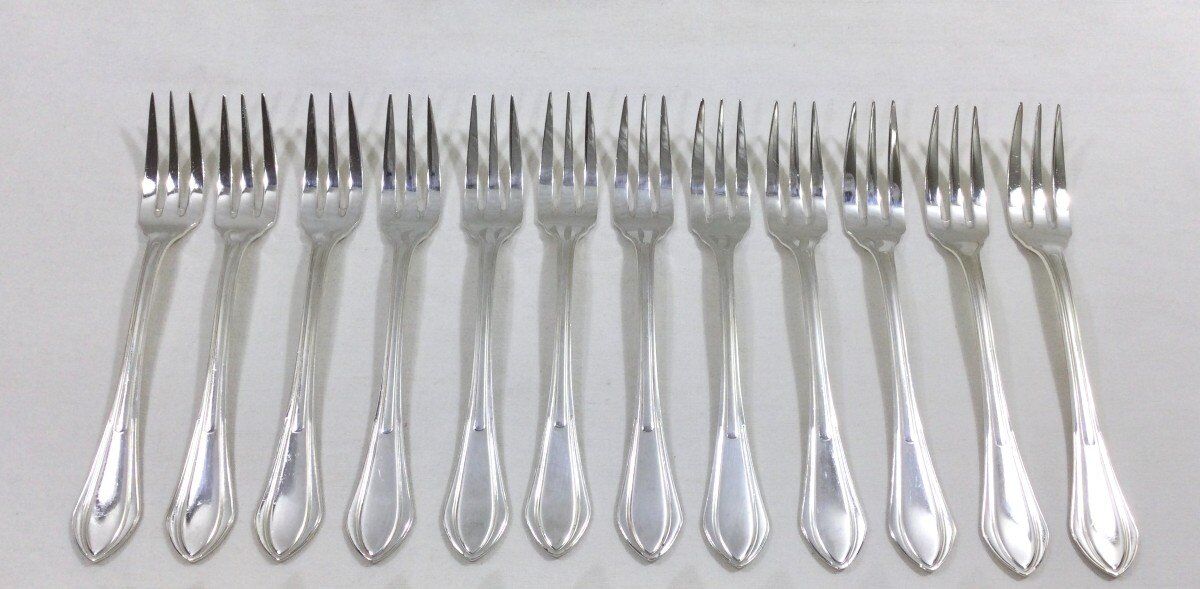 Sfam - 12 Art Deco Fish Cutlery