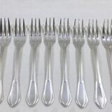 Set de 12 couverts à poisson art déco