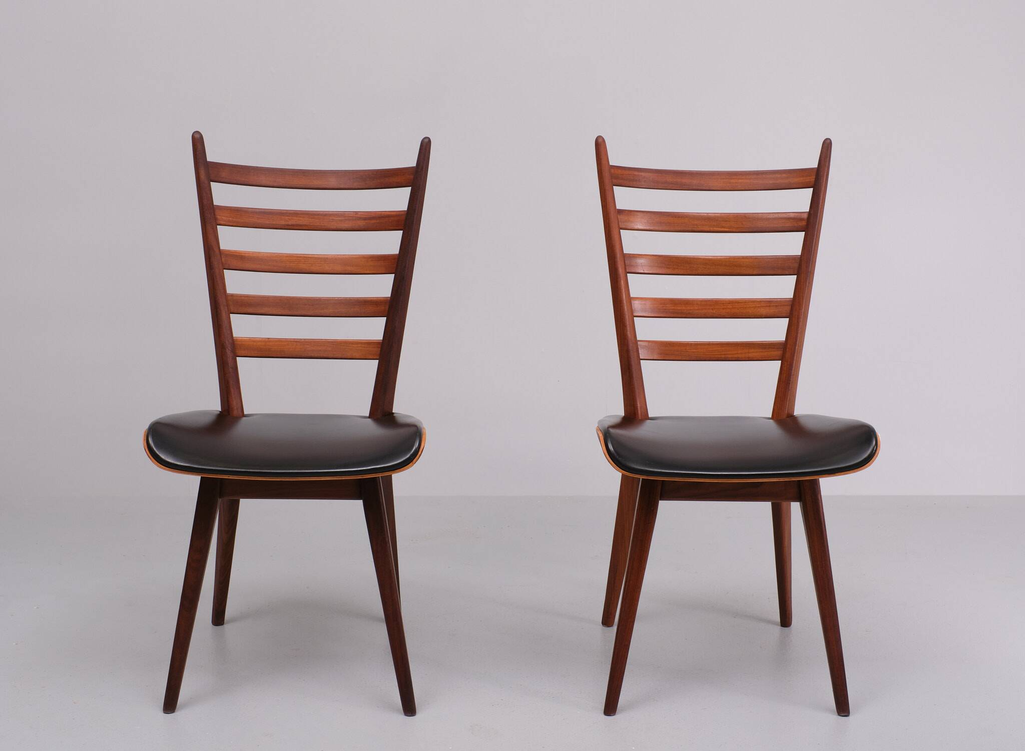 Cees Braakman curved ladder chairs 1950s Holland