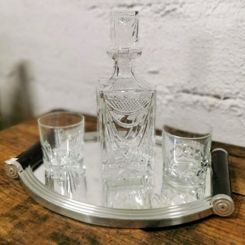 Crystal whiskey carafe