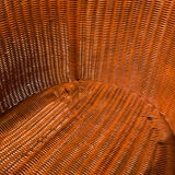 Vintage "Tonneau" Wicker Armchair - 1970s