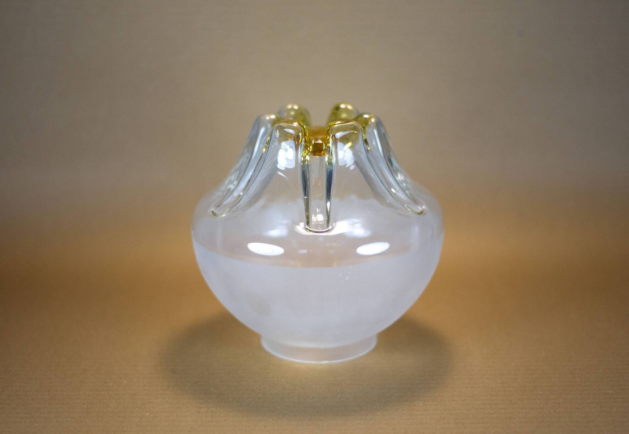 Globe vintage, globe Mazzega style, abat-jour verre, lampshade, 70's