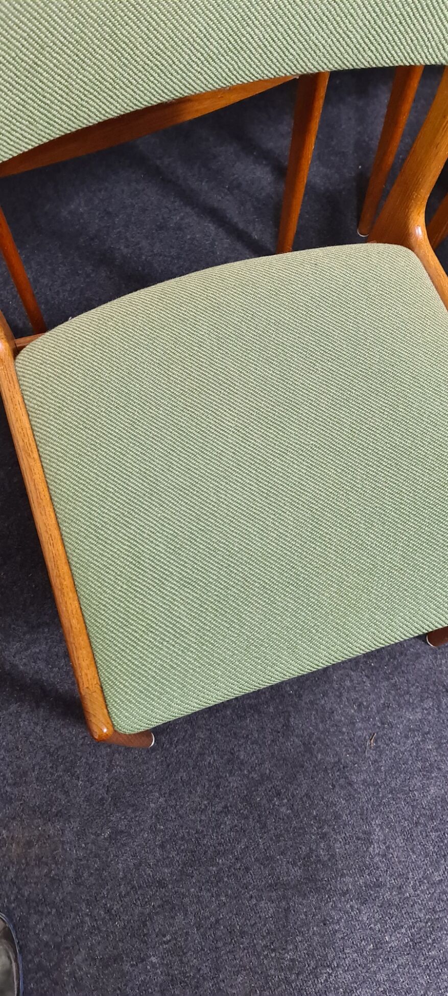 Set of four vintage Danish design dinning chairs by M mobil