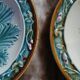 5 assiettes anciennes majolique Longchamp 