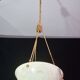 Great size superb Art Deco white alabaster chandelier, 1930s