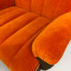 Canapé d angle vintage modulable orange design années 70 pop 