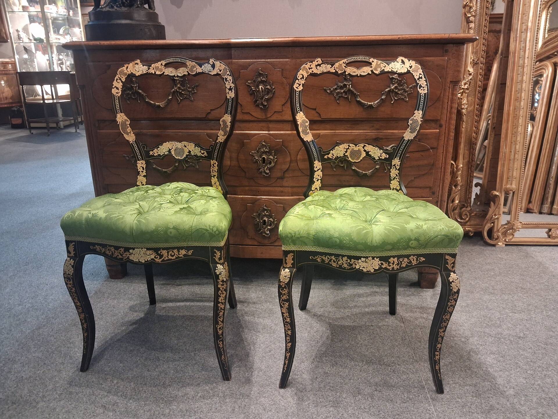 Pair of chairs from the Napoléon III period