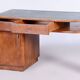 Czech Art Deco Cherry Writing Desk attributed to J. Halabala for Up Zavody, 1930s
