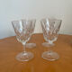 Set of 4 Reims crystal glasses 1950
