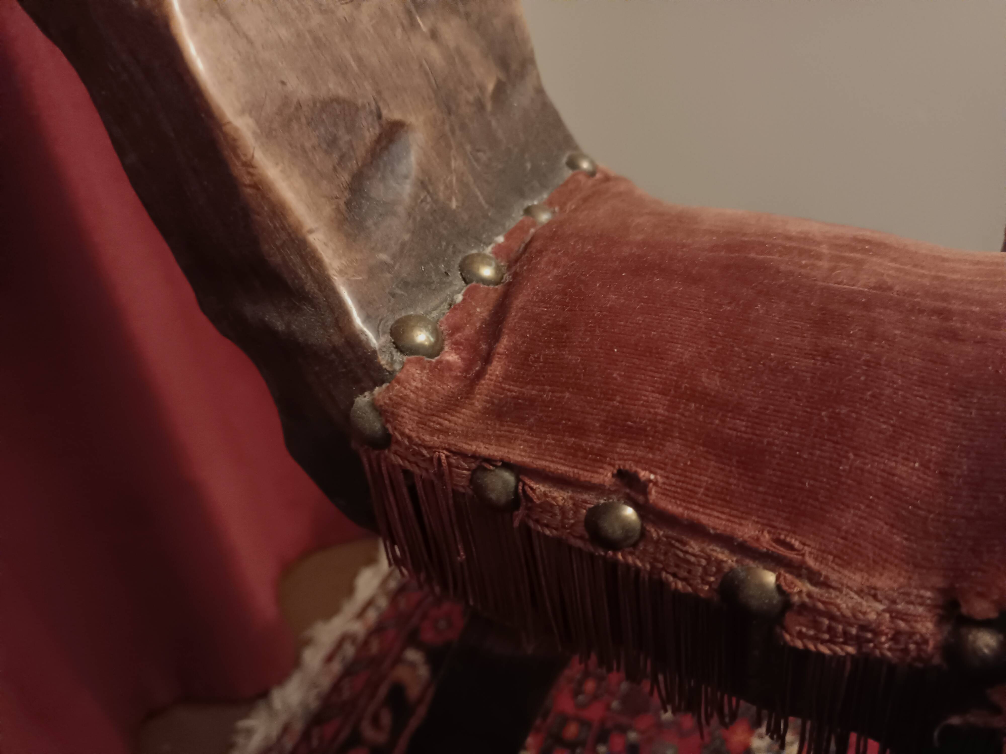 Brutalist chair with tripod legs