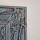 Miroir ancien fronton coquille