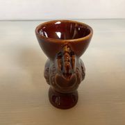 Coquetier poule marron royal keramiek