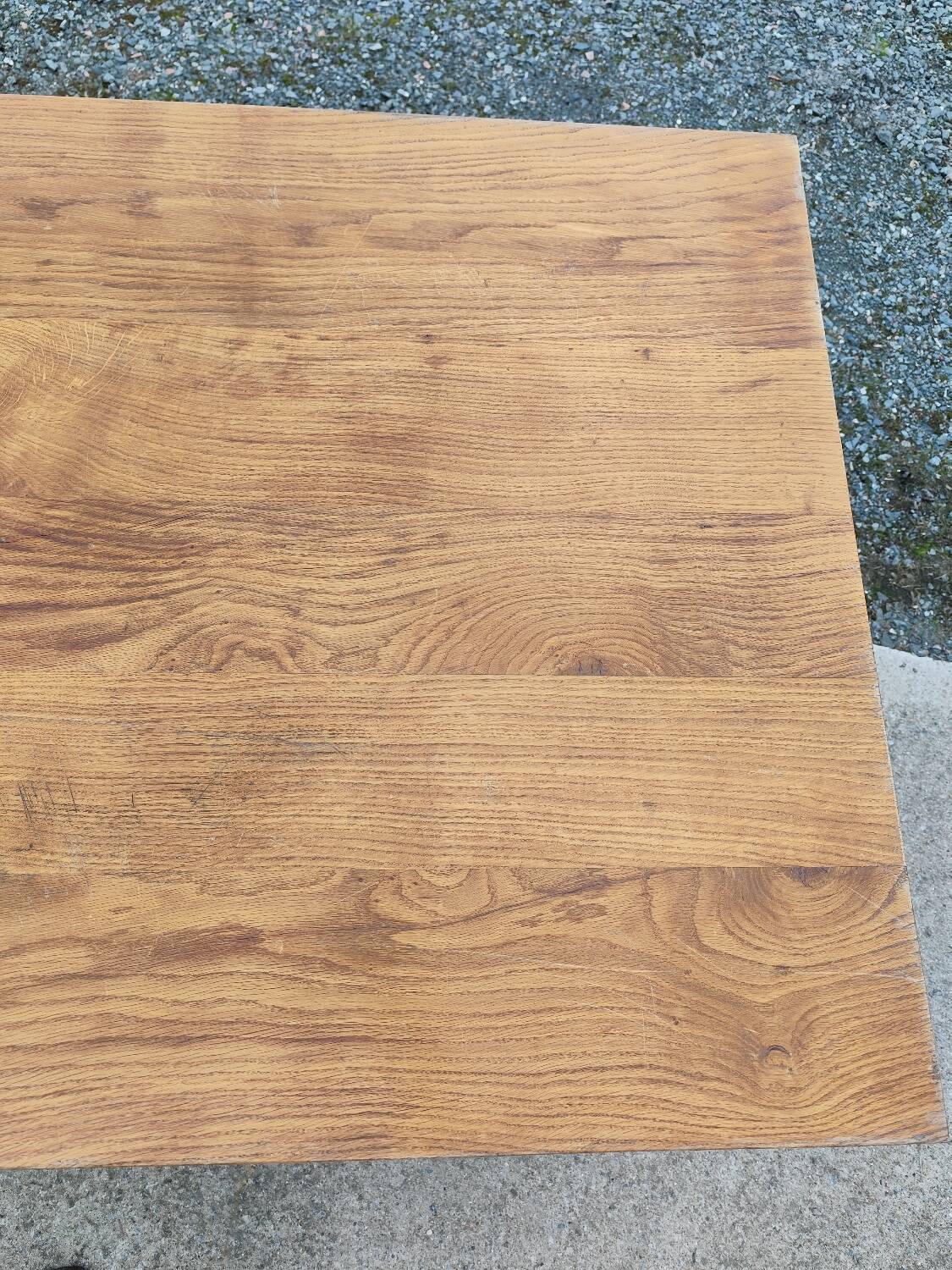 Duo XXL farmhouse table 320 cm oak spindle legs