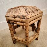 Bamboo side table