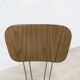 Paire de chaises Formica 1970 pieds Eiffel marron