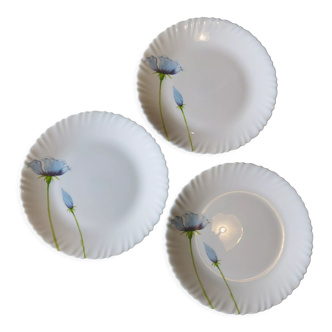 3 flat plates / serving dishes from Luminarc