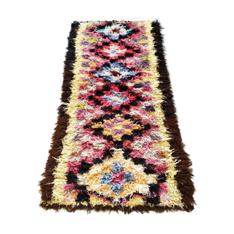Antique azilal carpet handmade wool - 270x103cm
