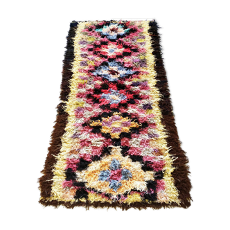 Tapis azilal ancienne fait main laine - 270x103cm