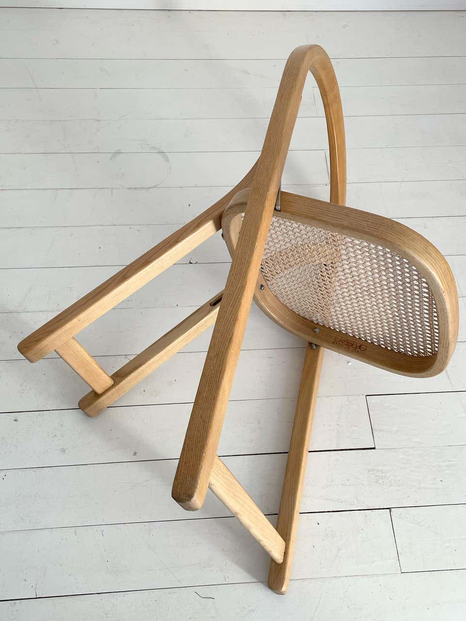 Italian Arca Folding Chair by Gigi Sabadin for Crasevig, 1970s