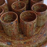 Service La Borne in raw pyrity sandstone