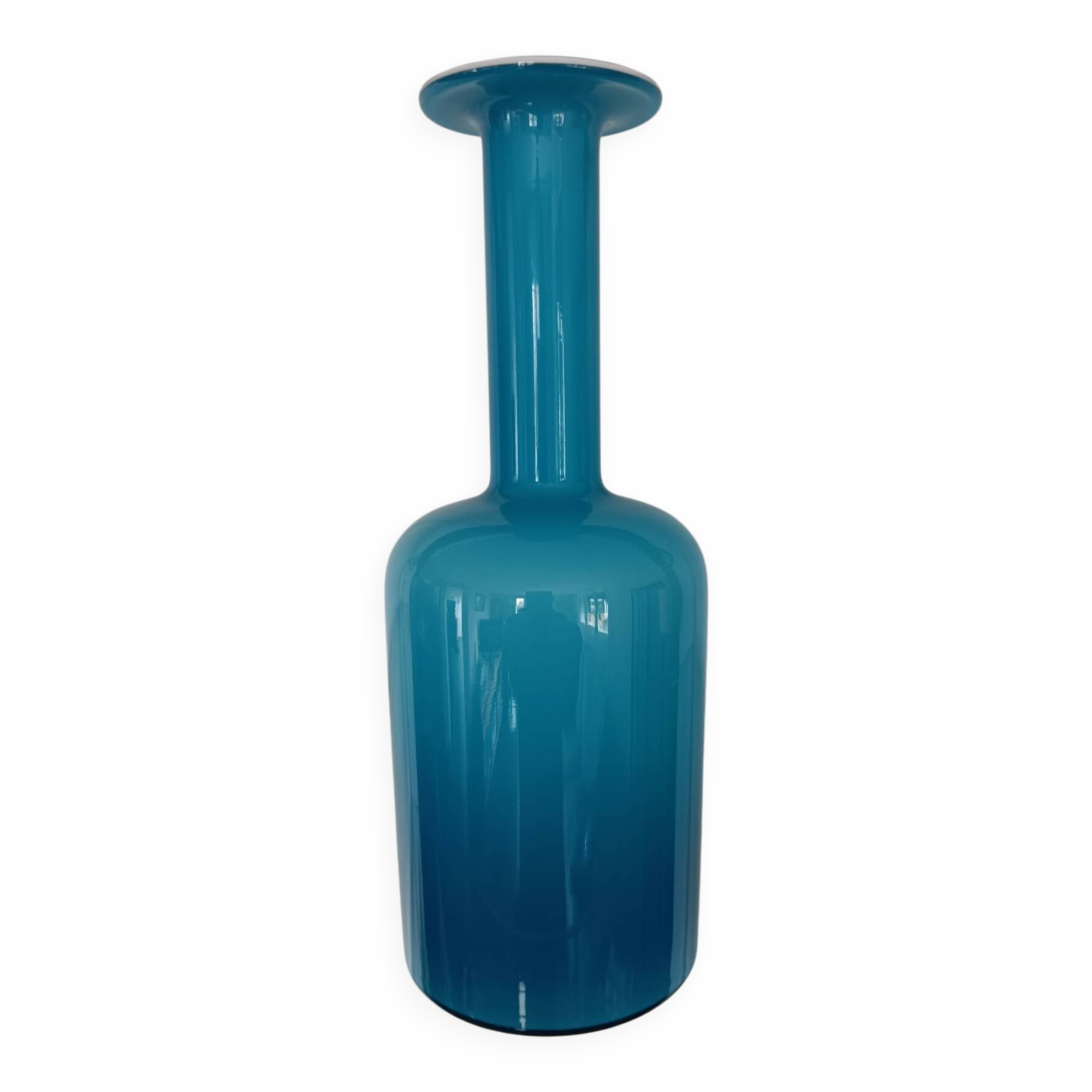 Vase Gul par Otto Brauer pour Holmegaard