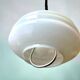 Mid Century white glass pull down  pendant lamp