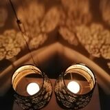 Table floor lamp with candles