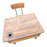 Vintage school desk, old cellar find.