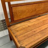 Banquette en bois vintage