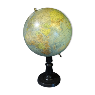 Globe terrestre Forest début XXème diamètre 37 cm