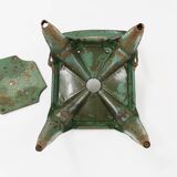 Set of 4 Vintage green Model A Chairs from Tolix, France, 1950s