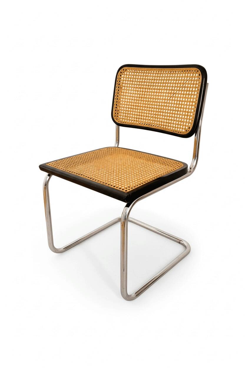 Set of 4 Cesca chairs by Marcel Breuer B32