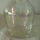 Night service in glass carafe and nacre effect glass.