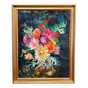 huile sur carton nature