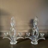 Crystal candle holders